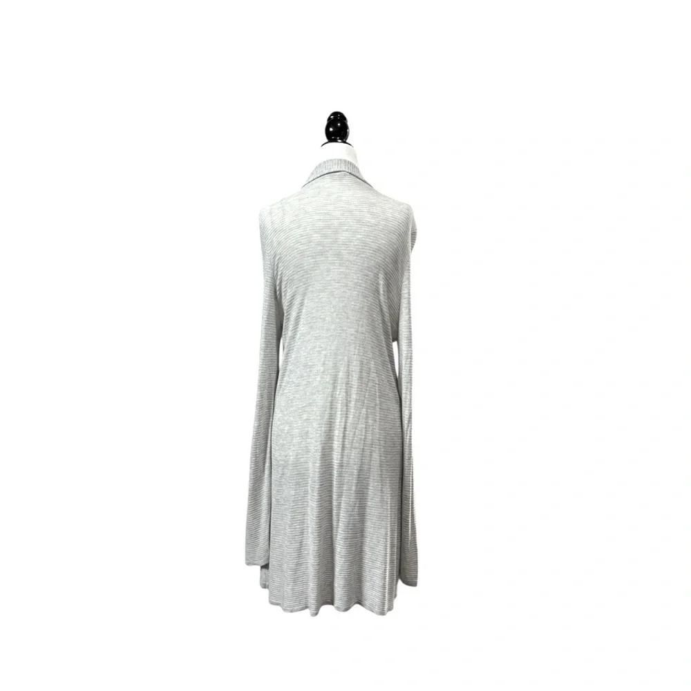NWOT, Cyrus, Elegant Long Open-Front Cardigan, Large, Gray - Picture 8 of 8